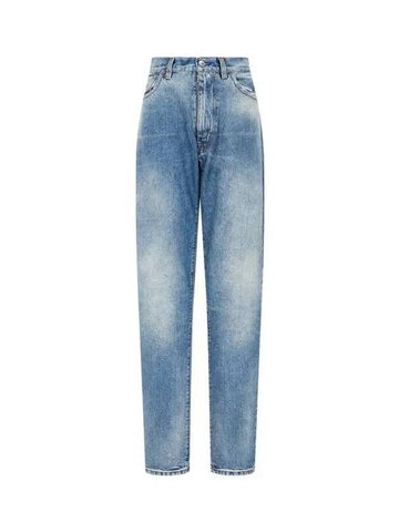 Women s Stitched Washed Denim Pants Indigo - MAISON MARGIELA - BALAAN 1