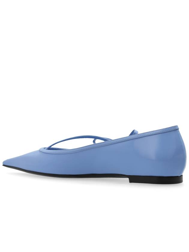 Dolce & Gabbana Leather Ballet Flats, Women's, Blue - DOLCE&GABBANA - BALAAN 5