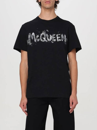 T-shirt con logo alexander mcqueen - ALEXANDER MCQUEEN - BALAAN 1