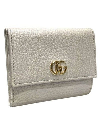 Women s 524672 GG Marmont Ivory Color Half Wallet - GUCCI - BALAAN 2