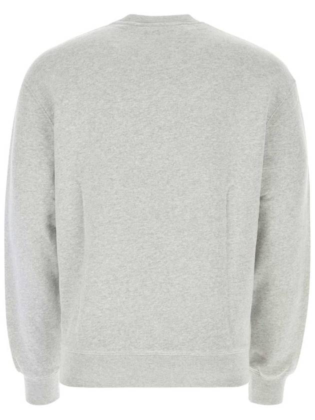 Flower Logo Print Comfort Sweatshirt Light Gray - MAISON KITSUNE - BALAAN 3