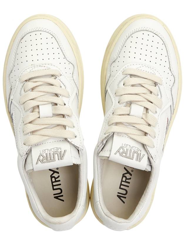 Medalist Leather Low Top Sneakers White - AUTRY - BALAAN 3