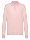 Men's Lightweight Cotton Blend Jersey Polo Shirt Pink - DIOR - BALAAN 2