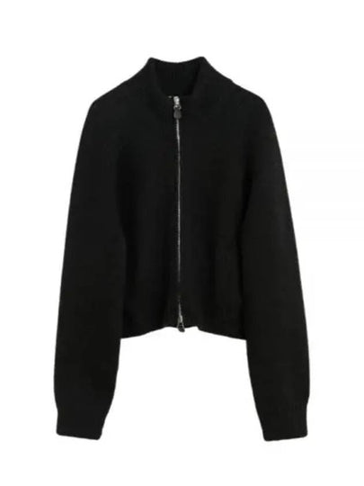 Ultra Zipper Funnel Knit Zip-Up Cardigan Black - OUR LEGACY - BALAAN 2