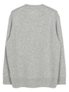 V-neck Wool Cashmere Knit Top Melange Grey - ACNE STUDIOS - BALAAN 3