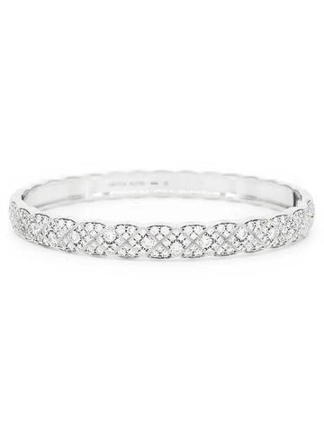 Coco Crush Full Pave Bracelet Medium 18K White Gold Diamond 3ET2588 - CHANEL - BALAAN 1