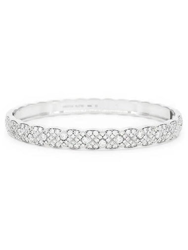 Coco Crush Full Pave Bracelet Medium 18K White Gold Diamond 3ET2588 - CHANEL - BALAAN 1