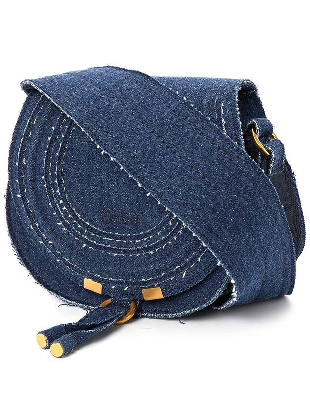 Marcie Saddle Small Shoulder Bag Blue - CHLOE - BALAAN 3