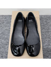 Women's Heart Logo Patent Ballerina Flat Shoes Black FSV801 CVE003 001 - AMI - BALAAN 2