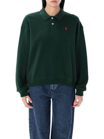 Polo Ralph Lauren Polo-Collar Fleece Pullover - POLO RALPH LAUREN - BALAAN 1