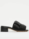 Intrecciato Patch Mule Heel Black - BOTTEGA VENETA - BALAAN 4