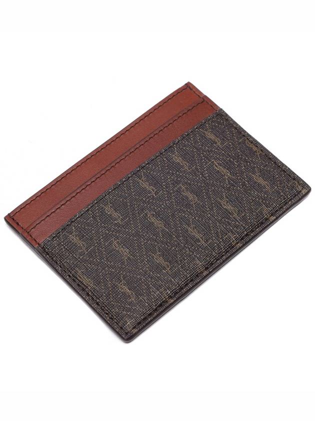 Monogram Card Wallet Brown - SAINT LAURENT - BALAAN 6