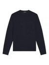 Crew Neck Wool Knit Top Navy - THEORY - BALAAN 2