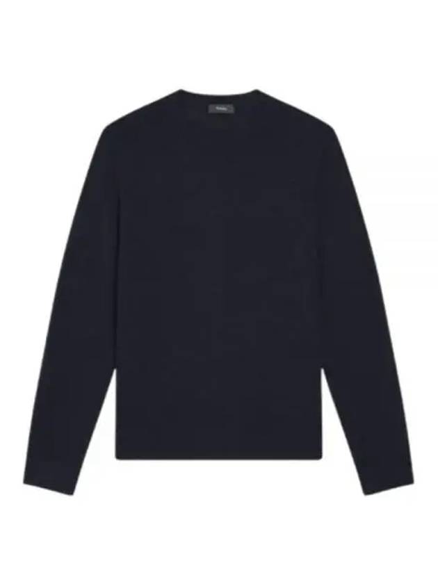 Crew Neck Wool Knit Top Navy - THEORY - BALAAN 2