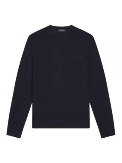 Crew Neck Wool Knit Top Navy - THEORY - BALAAN 2