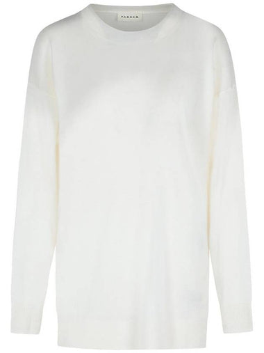 P.A.R.O.S.H. 'Over' Cream Wool Blend Sweater - P.A.R.O.S.H. - BALAAN 1