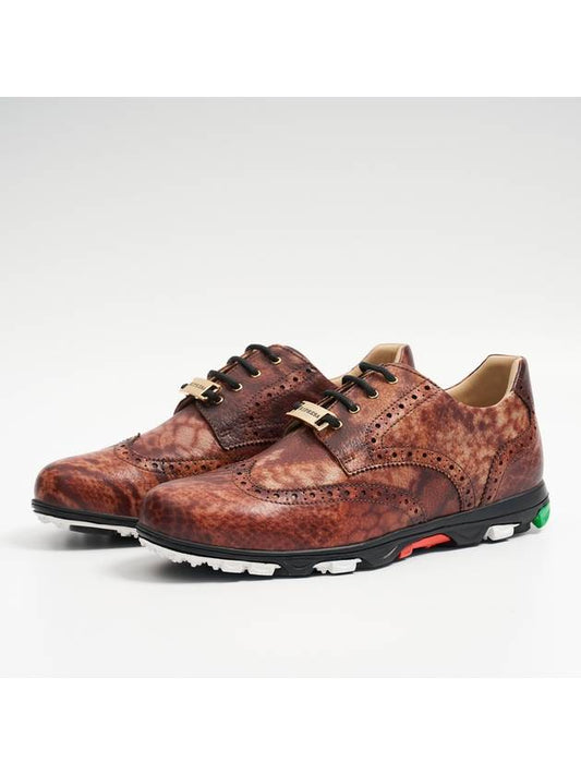 GOLF SHOES BROWN SNAKE - RIPRESA - BALAAN 1