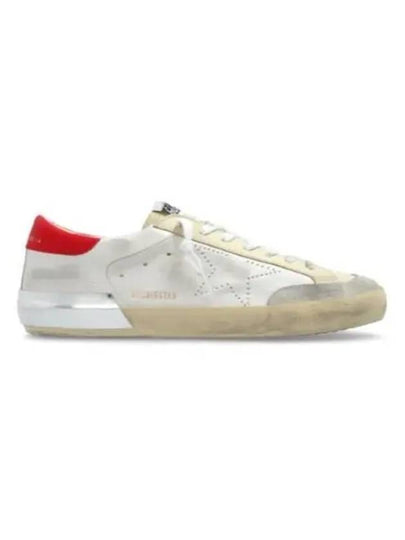 Superstar Leather Red Tab Low Top Sneakers White - GOLDEN GOOSE - BALAAN 2