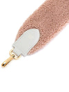 logo leather fleece strap pink - FENDI - BALAAN.