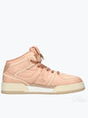 Match FF Logo High Top Sneakers Pink - FENDI - BALAAN 2