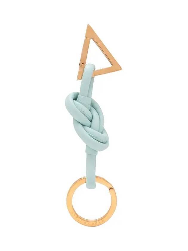 Triangle Nappa Key Holder Pale Blue - BOTTEGA VENETA - BALAAN 1