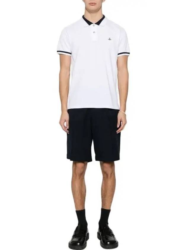 Classic ORB Logo Polo Shirt White - VIVIENNE WESTWOOD - BALAAN 4