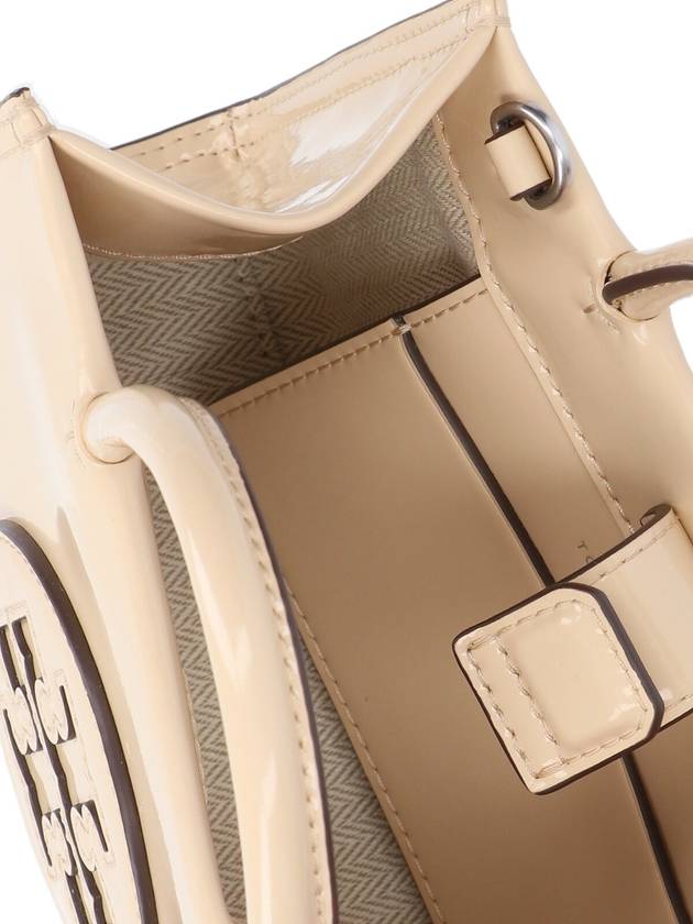 Ella Bio Patent Tote Bag Beige - TORY BURCH - BALAAN 5