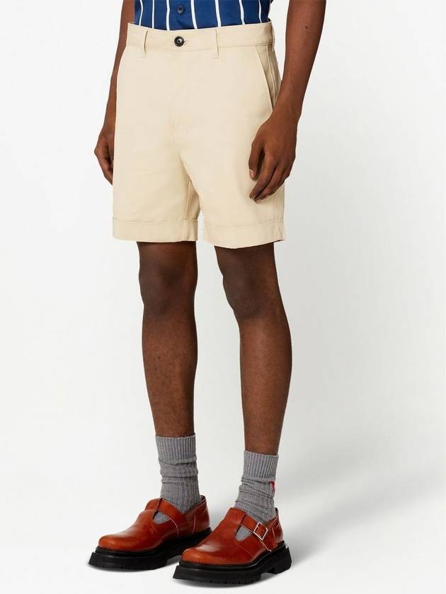 Men's Chino Shorts Vanilla - AMI - BALAAN 3