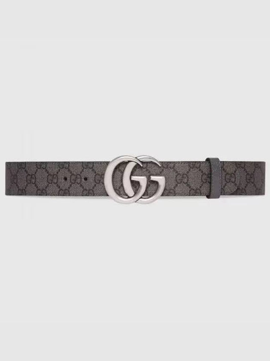 GG Marmont Reversible Belt Grey - GUCCI - BALAAN 2