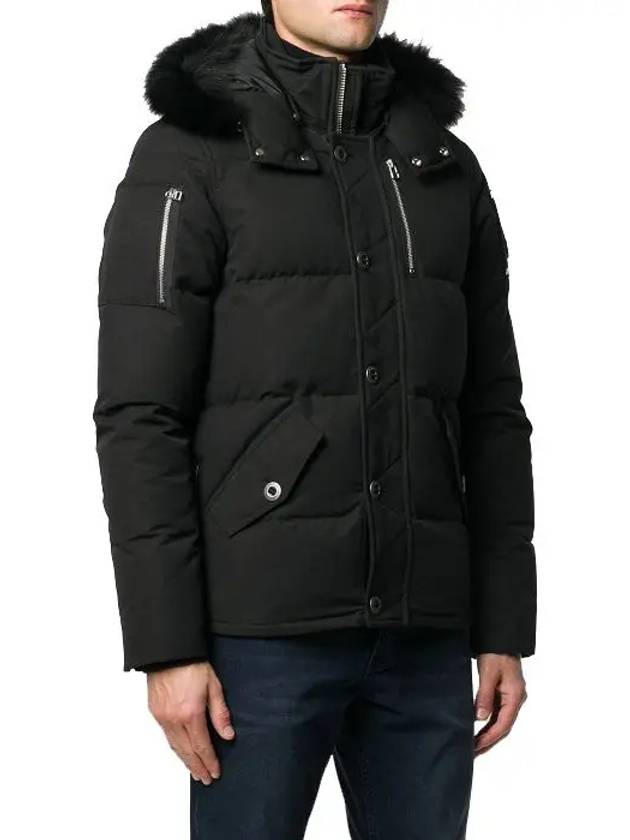 Threequarter Down Jacket Black Fox Fur Black - MOOSE KNUCKLES - BALAAN 5