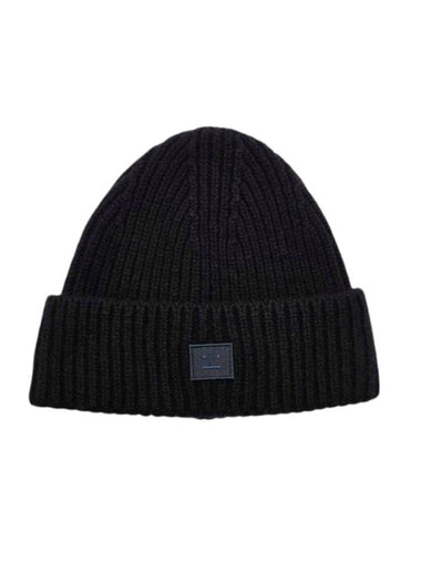 Kids Mini Face Knit Beanie Black - ACNE STUDIOS - BALAAN 1