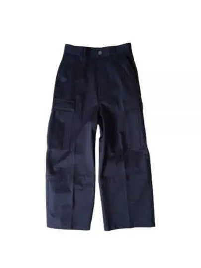 Wide Cargo Pants Navy - AMI - BALAAN 2