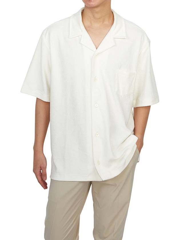 Howlin Men s Short Sleeve Shirt COCKTAIL IN TOWEL ECRU - HOWLIN' - BALAAN 4