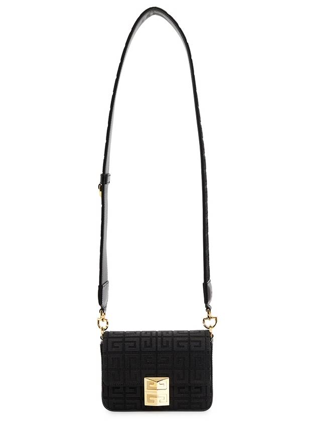 4G Embroidered Canvas Chain Cross Bag Black - GIVENCHY - BALAAN 9