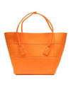 Maxi Arco Large Rubber Tote Bag Tangerine - BOTTEGA VENETA - BALAAN 2