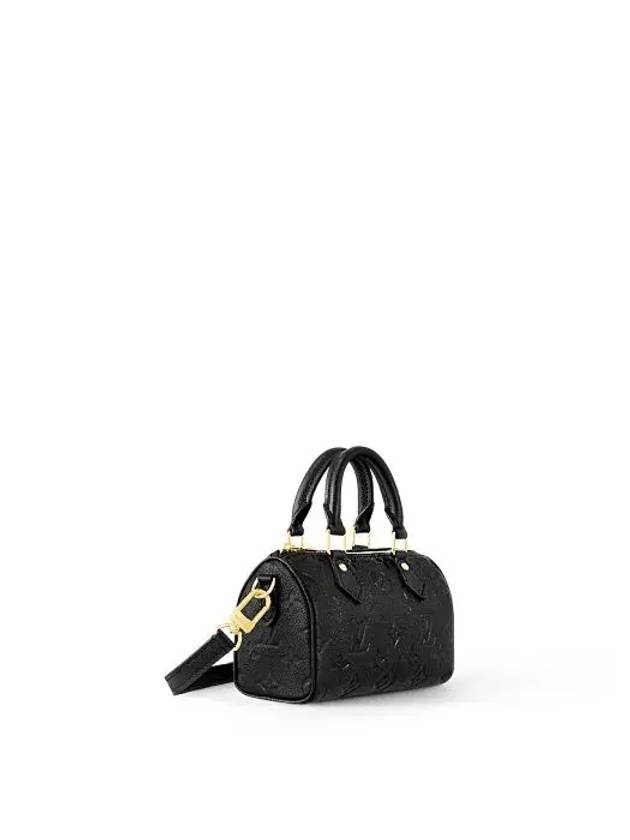 Nano Speedy Monogram Leather Tote Bag Black - LOUIS VUITTON - BALAAN 3