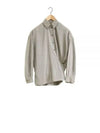 Dry Silk Straight Collar Twist Shirt Light Misty Grey - LEMAIRE - BALAAN 2