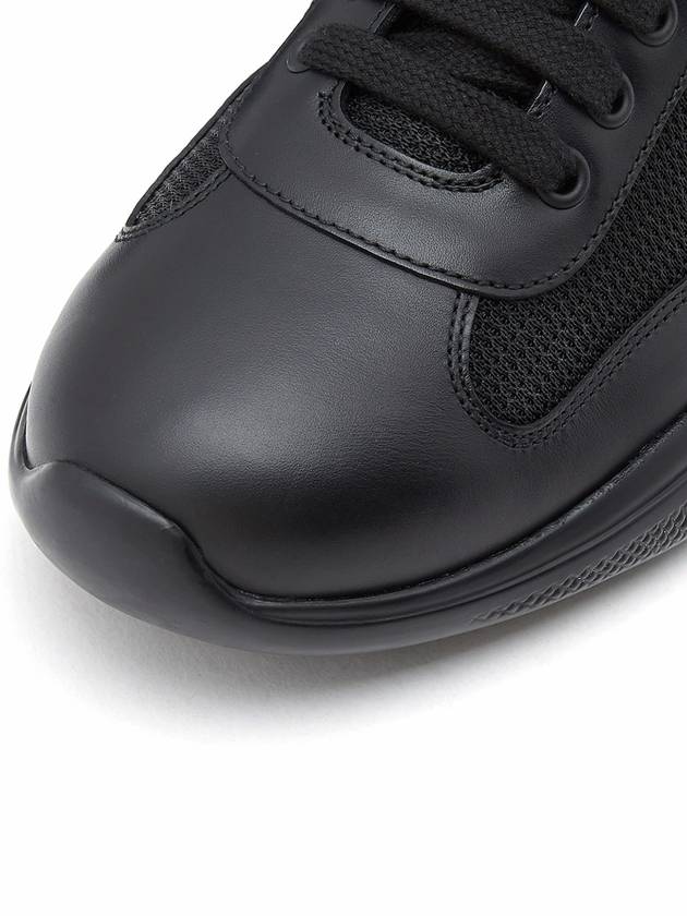 America's Cup Leather Low Top Sneakers Black - PRADA - BALAAN 7