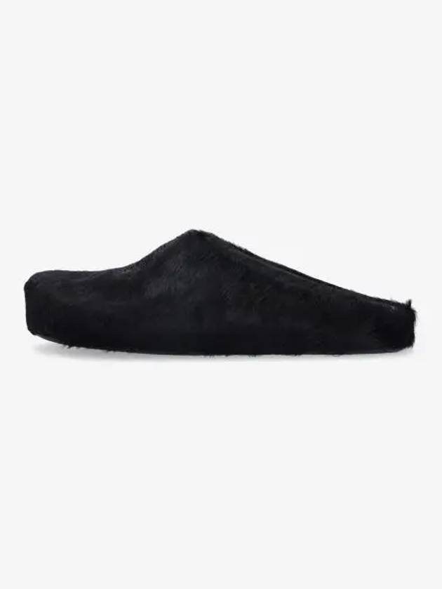 Calf Hair Fussbett Slippers Black - MARNI - BALAAN 2