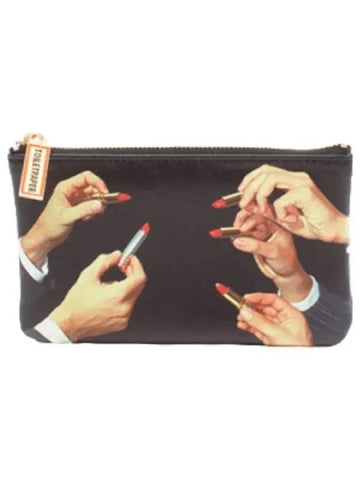 Case Lipstick Black Pouch Bag - SELETTI - BALAAN 1