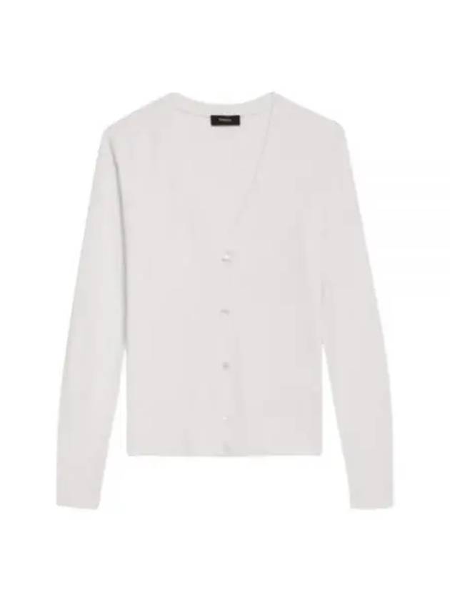 Fine Knit Wool Cardigan Ivory - THEORY - BALAAN 2