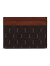 Monogram Canvas Card Wallet Brown - SAINT LAURENT - BALAAN 2