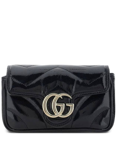 GG Marmont Super Mini Cross Bag Black - GUCCI - BALAAN 2