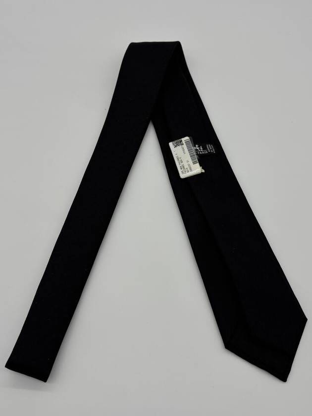 Faconnee New H Tie Black - HERMES - BALAAN 5