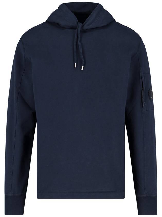 Lightweight Cotton Hoodie Navy - CP COMPANY - BALAAN 1