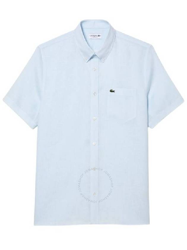 Lacoste Short Sleeves Straight Fit Shirt, Brand Size 39 (Neck Size 15.5") - LACOSTE - BALAAN 1