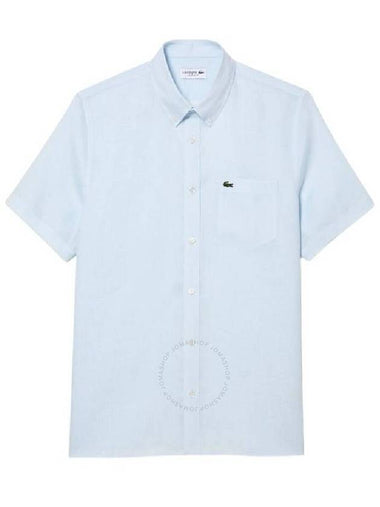 Lacoste Short Sleeves Straight Fit Shirt, Brand Size 39 (Neck Size 15.5