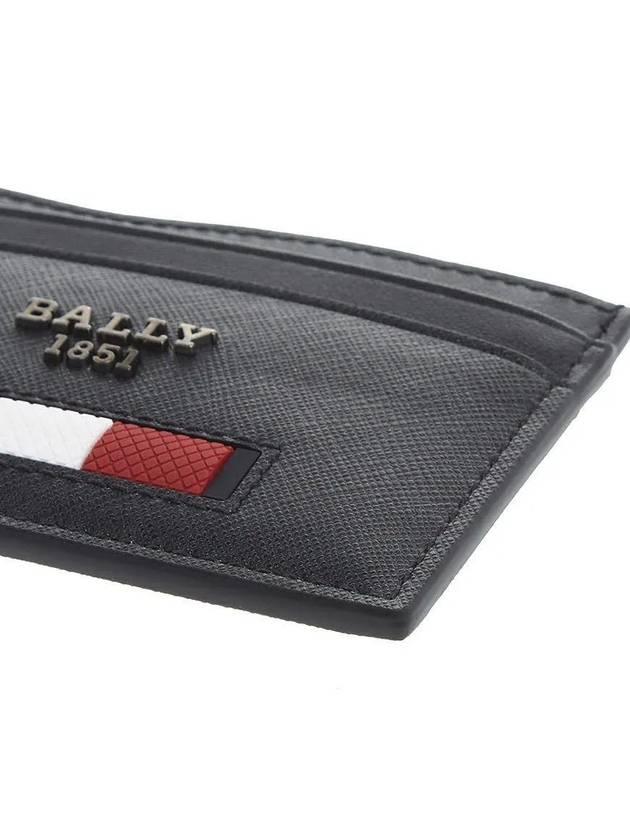 Metal logo black red card wallet BHARMY 106 - BALLY - BALAAN 4