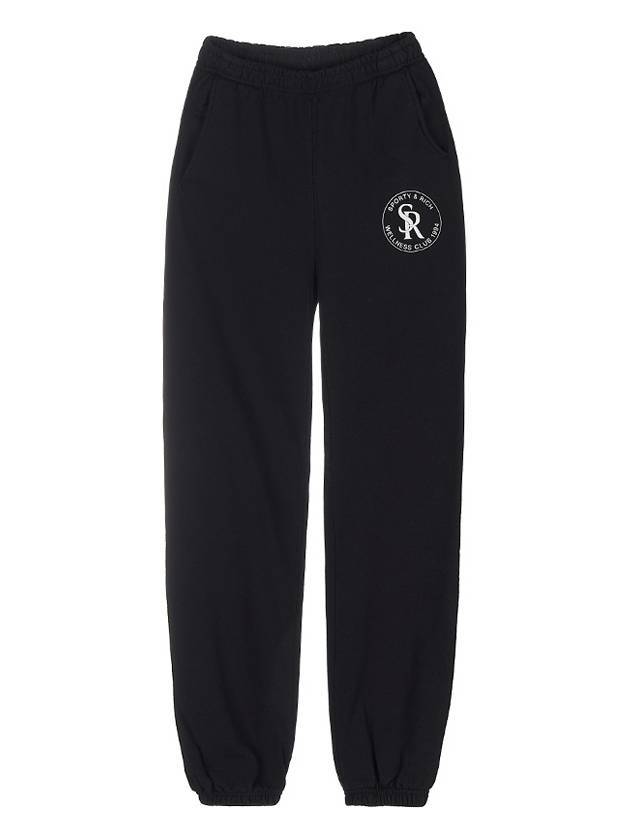 Logo Track Pants Black - SPORTY & RICH - BALAAN.