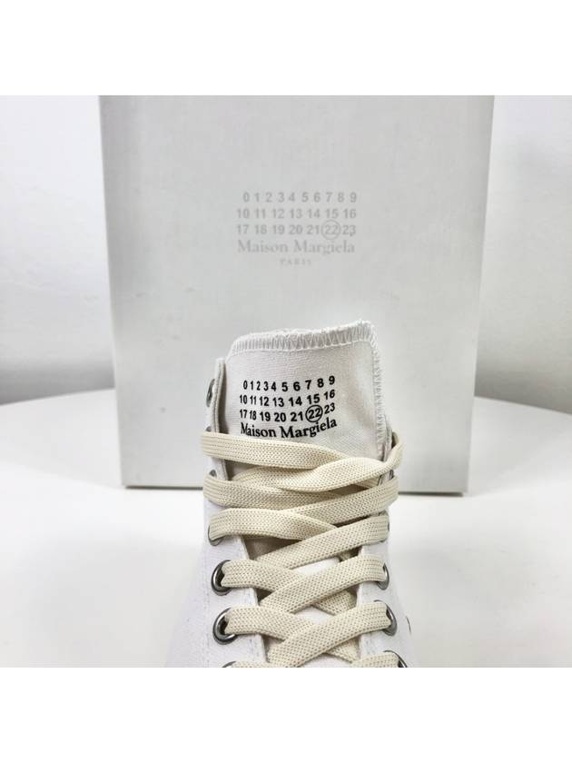 Tabi Canvas High Top Sneakers White - MAISON MARGIELA - BALAAN 6